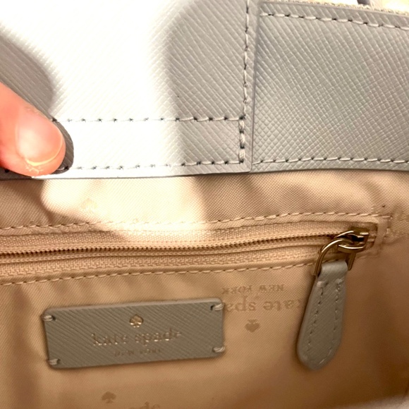 Kate Spade 🎁Denim Rhinestone Stud Madison Top Handle Crossbody Satchel Bag - Picture 11 of 11